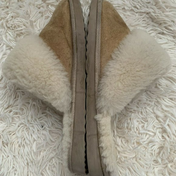 ugg Austria house indoor soft warm cozy slippers chestnut size 8 or 9 - Picture 6 of 8